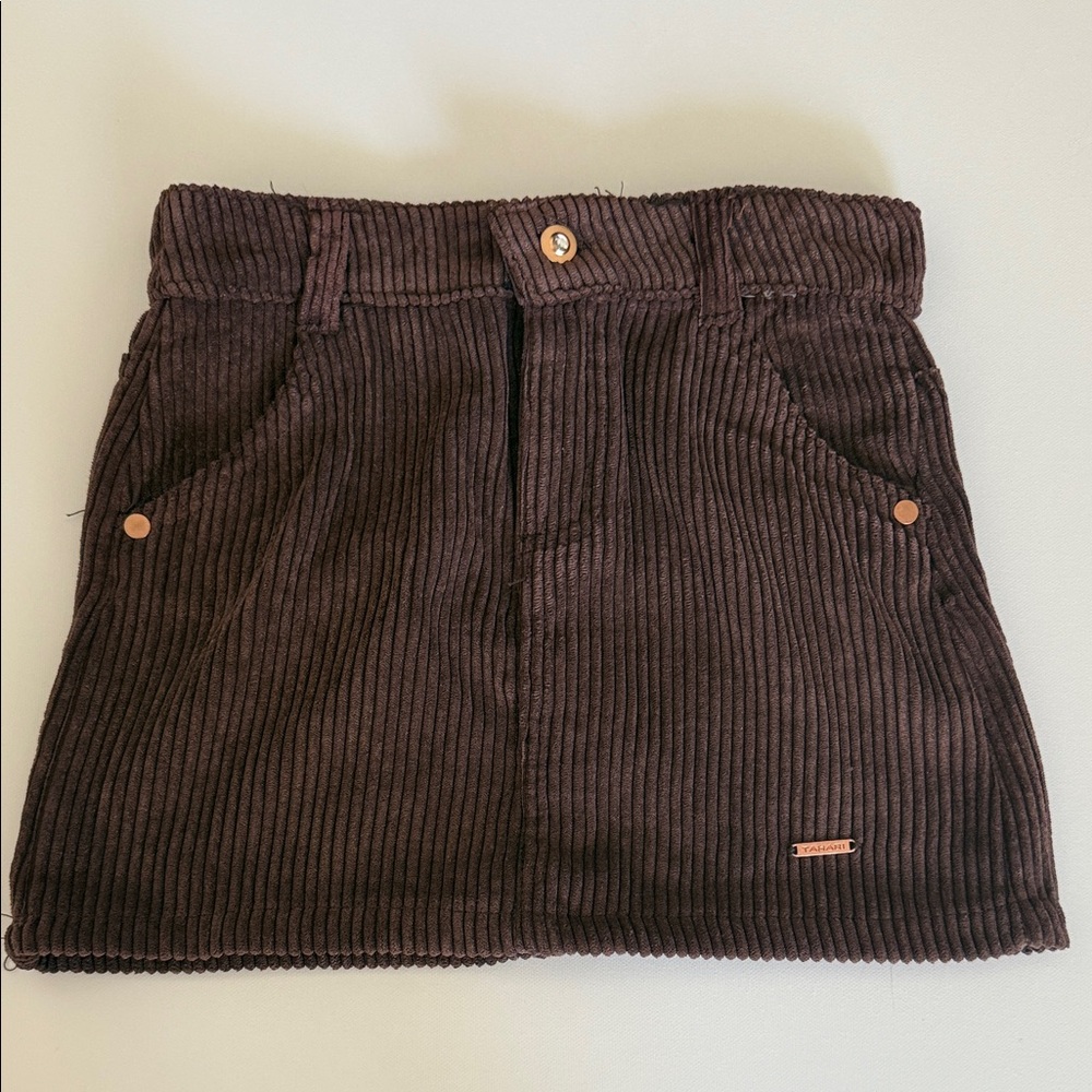 Tahari Brown Corduroy Skirt for Kids - Picture 7 of 7
